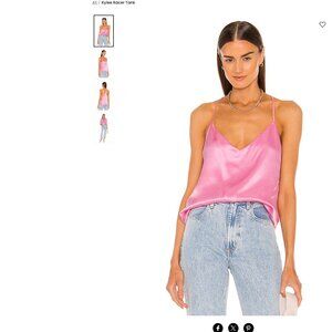 Pink Silk Tank Top L'AGENCE